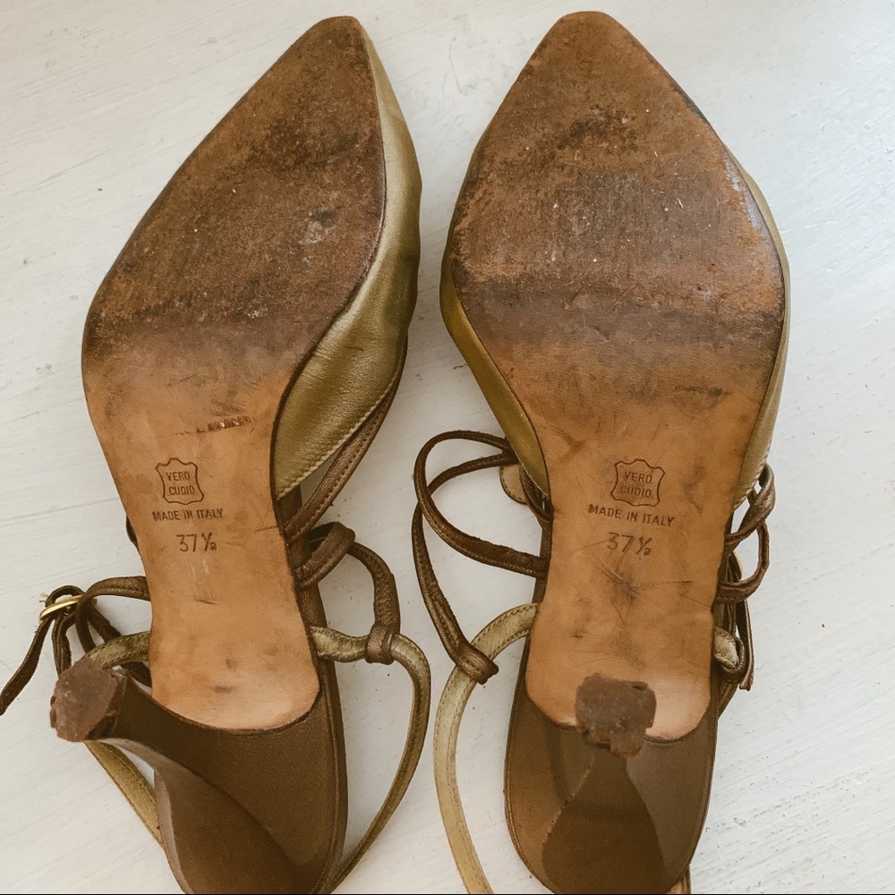 Manolo Blahnik Vintage gold heels EU37.5 - Picture 8 of 8